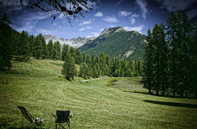 photo des alpes dans la vallee du queyras